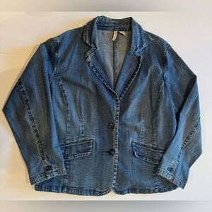 St. John's Bay Blue Denim Jacket Blazer